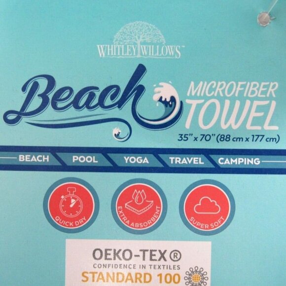 Whitley Willows Microfiber Beach Towels - Picture 3 of 5